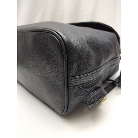 Michael Kors Black Pebbled Leather Top Handle Drawstring Backpack main image 15
